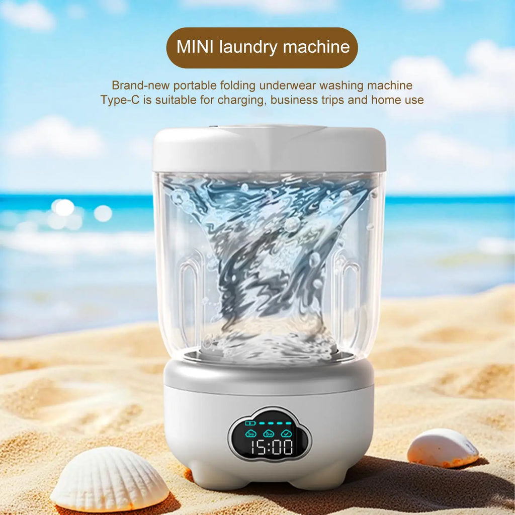 Underwear Washing Machine 1.6L Rechargeable Underwear Washer Dorm Panty Washing Machine For Socks Delicate Fabrics Towels Zpaxo