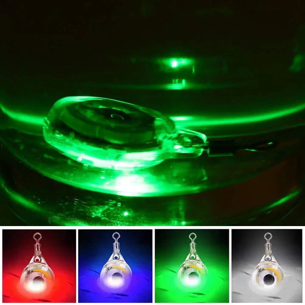 Mini Fishing Lure Light LED Deep Drop Underwater Eye Shape Flasher
