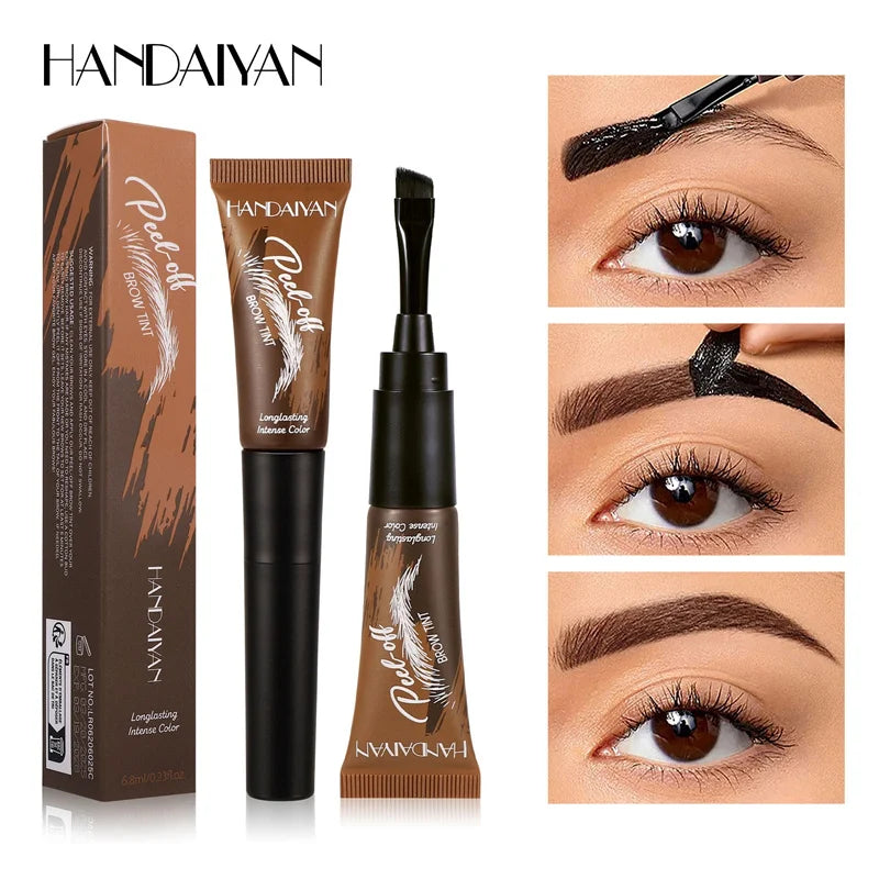 HANDAIYAN Semi-permanent Tattoo Peel Off Eyebrow Gel Tint Waterproof Zpaxo