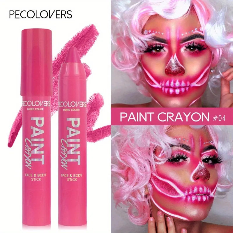 Face & Body Paint Sticks Body Paint in Blue black green Sweat-Proof & Water-Resistant Halloween & LongLasting Effect Zpaxo