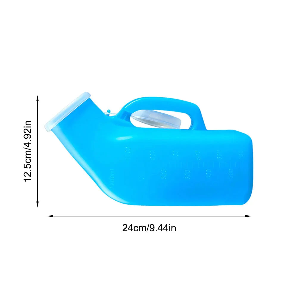 1- Urinals Men Spill Proof Pee Container Plastic Mens Bedpan Bottle Zpaxo