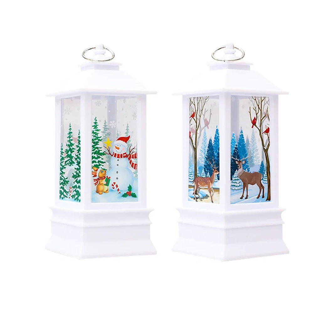 Christmas Light Table Lamp Decorate Lights Presents Santa Snowman