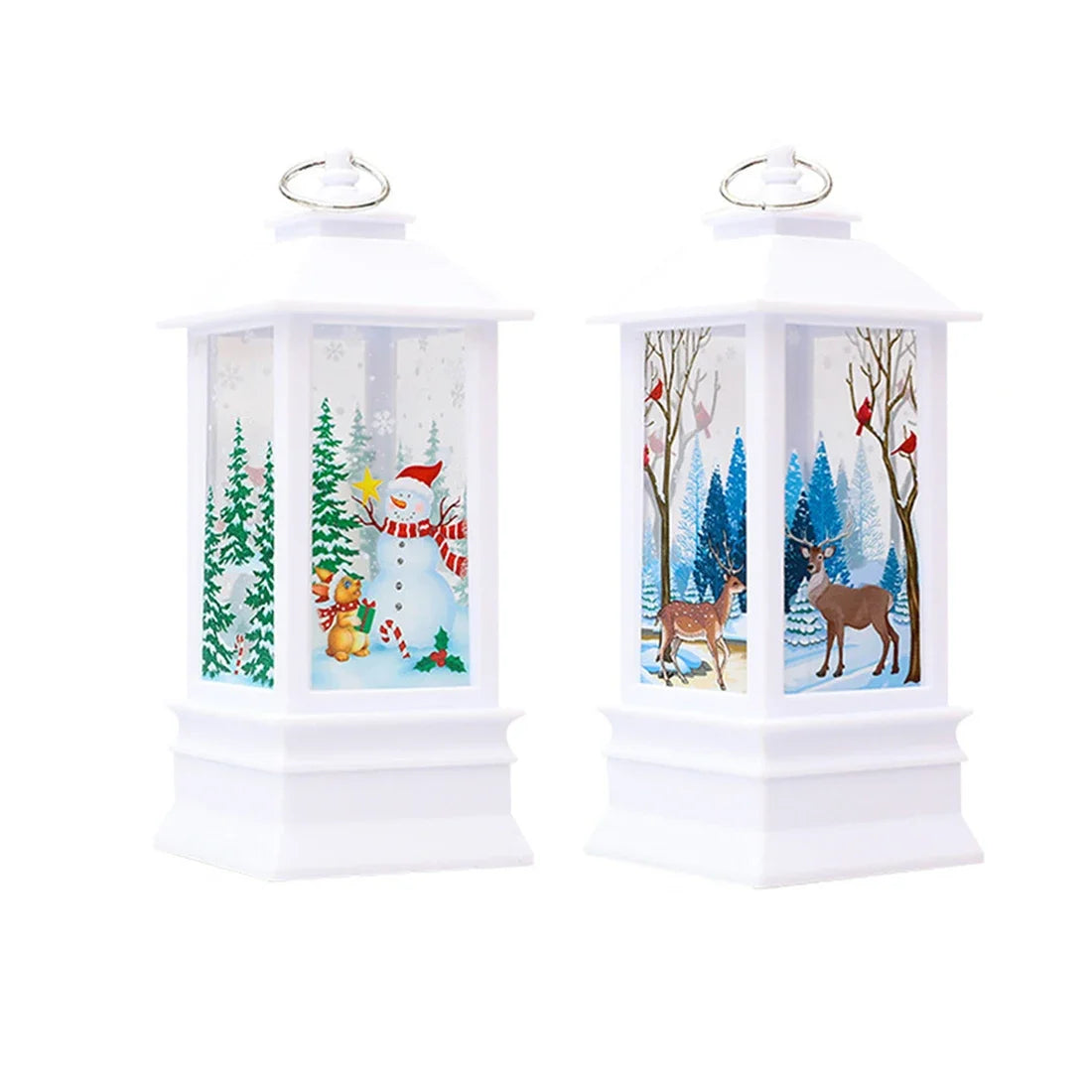 Christmas Light Table Lamp Decorate Lights Presents Santa Snowman