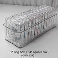 Clear Jewelry Storage Box Plastic Bracelet Necklace Earring Jewelry Organizer Box Rectangular Container with Portable Small Case Zpaxo 15Pcs Set