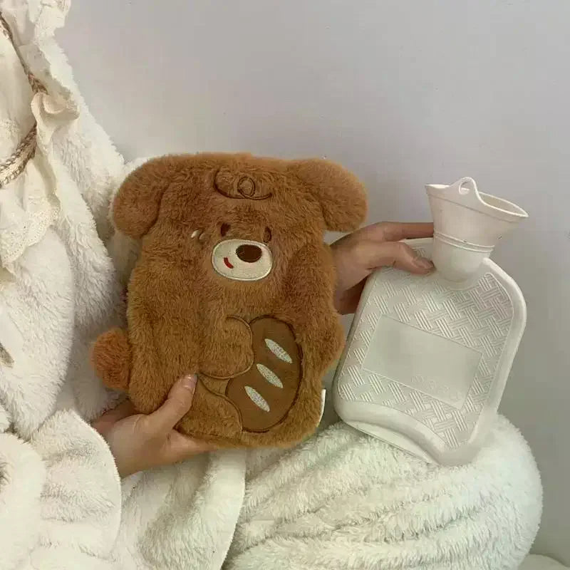 2025 Belly Warmer Thick Plush Hand Cute Cartoon Water Bottle Warm Bag Zpaxo