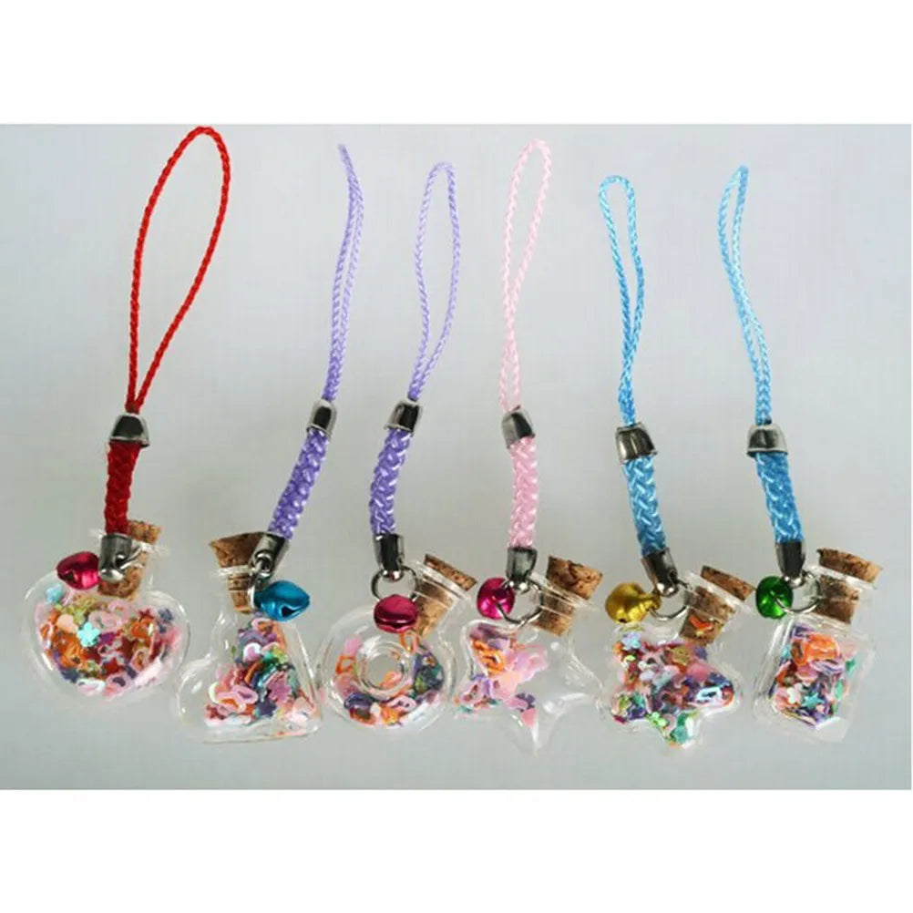 Transparent Mini Glass Wish Bottles Cork Plug Teardrop Shape Handmade