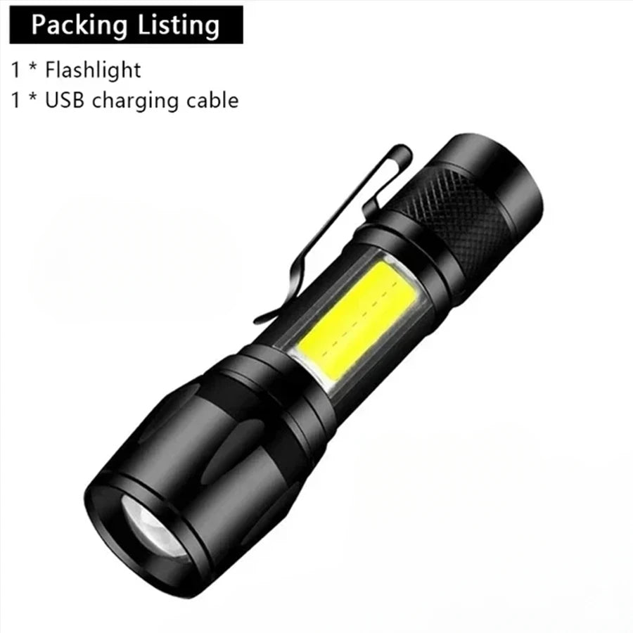 Mini 9 XPE LED Pocket Flashlight – Compact Outdoor Torch