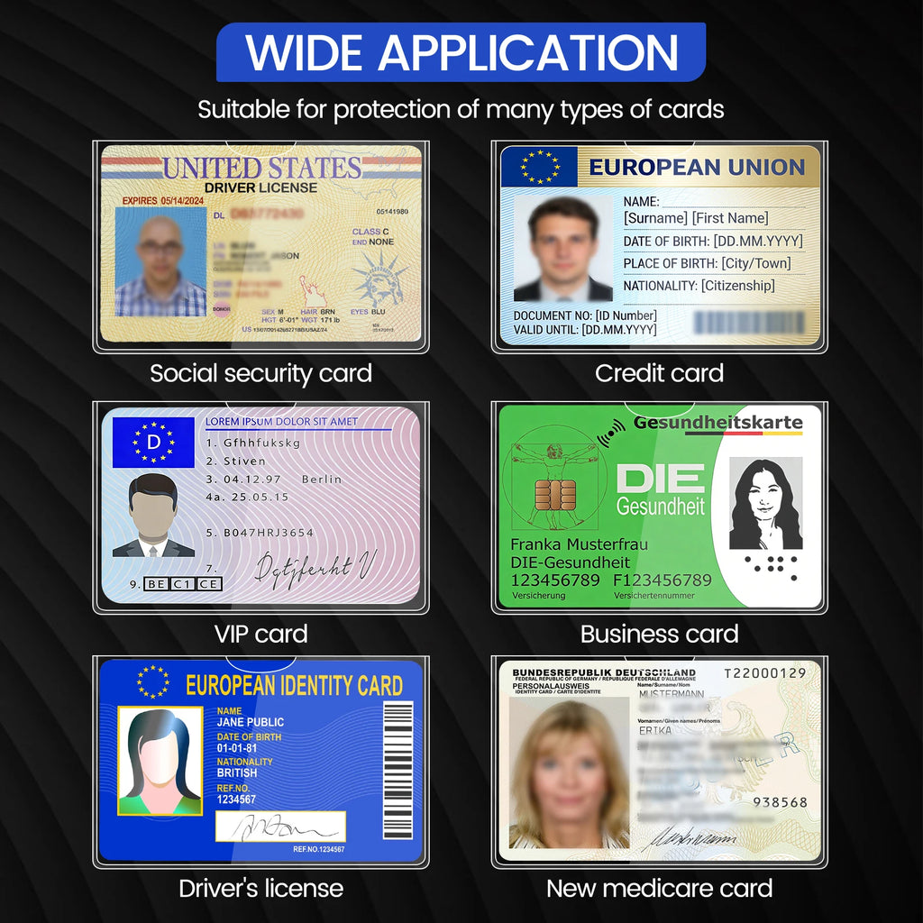 Ultra-Clear 20Mil PVC Card Sleeve – ID, Credit & EHIC Holder