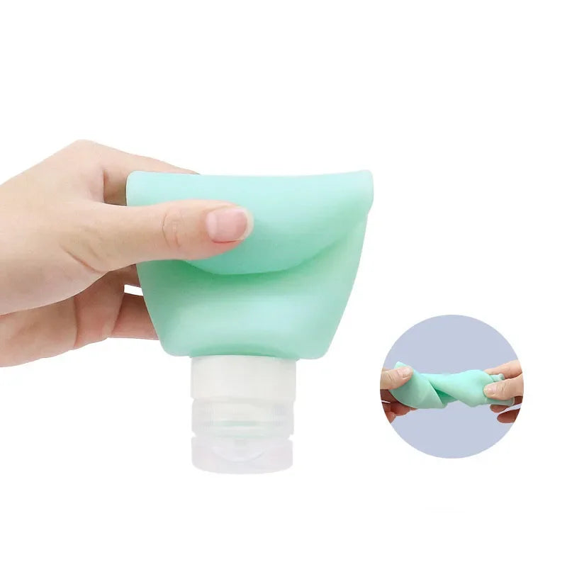 200ml Silicone Bottle Refillable Bottle Lotion Shower Gel Shampoo Container Empty Bottle Portable Travel Accessories Wholesale Zpaxo