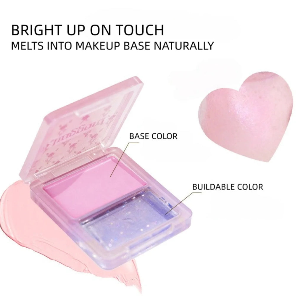 Haggard Emo Monster Water Glow Blush Cream Duo Multi Purpose Makeup Zpaxo