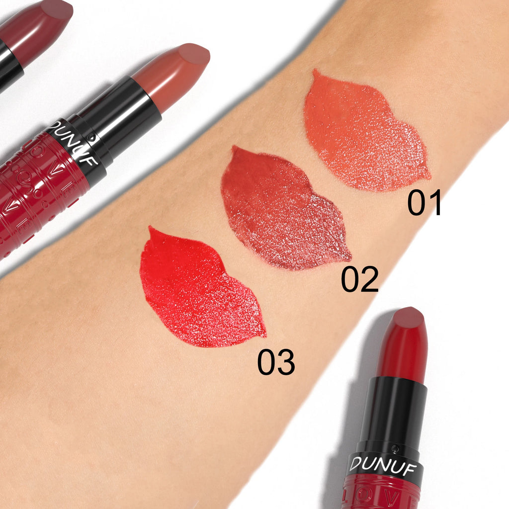 3Colors Velvet Matte Lipstick Waterproof Long Lasting Non Transfer Lip Gloss Hydrating Moisturizing Zpaxo
