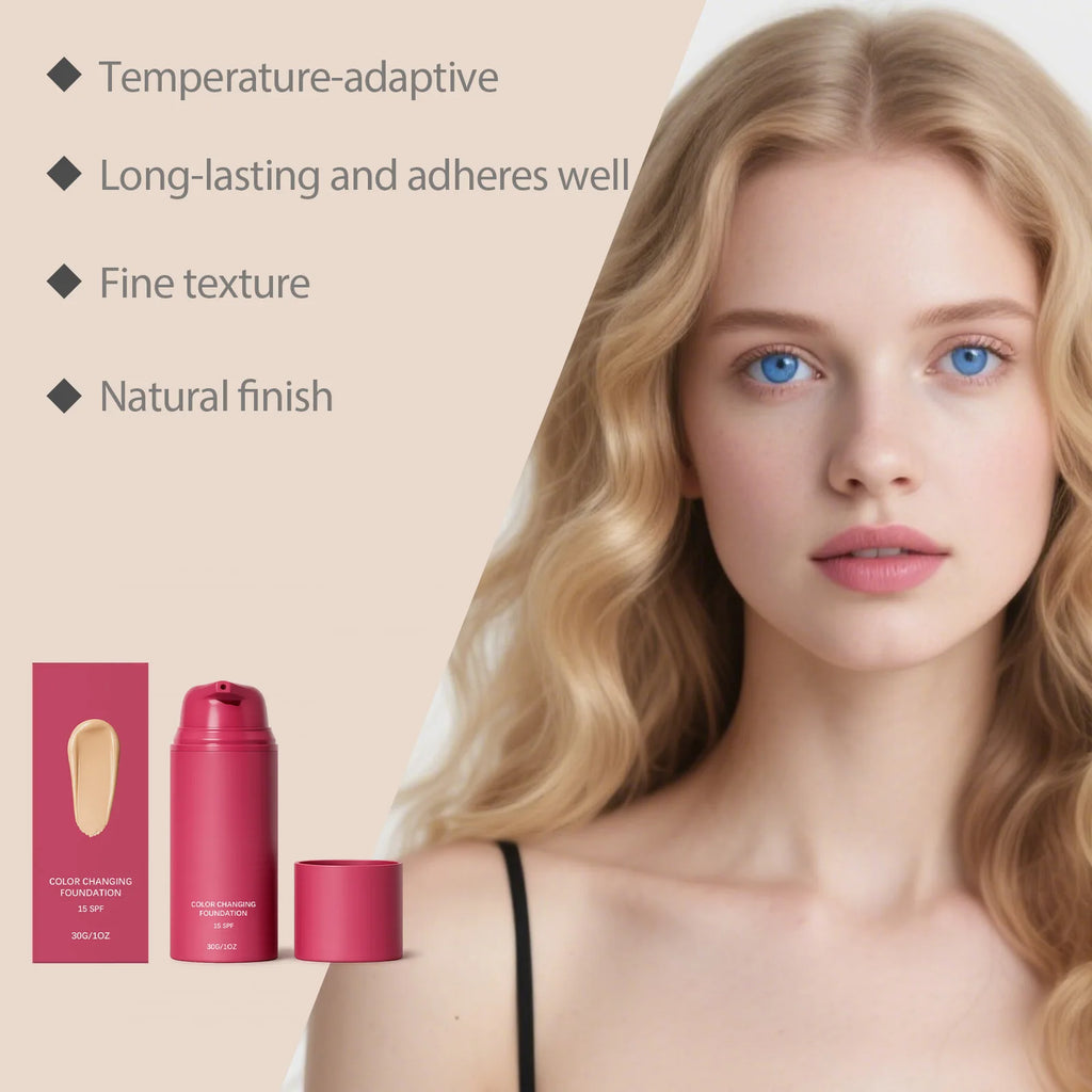 Color Changing Liquid Foundation SPF 15 Concealer – 30g Liquid Foundation Zpaxo