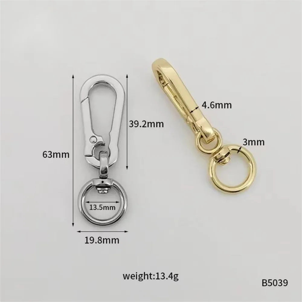 Stainless Steel Gourd Buckle Keychain Anti-Lost Metallochrome Metal Gourd Buckle Keyring Classic Fashion Gourd Buckle Carabiner Zpaxo