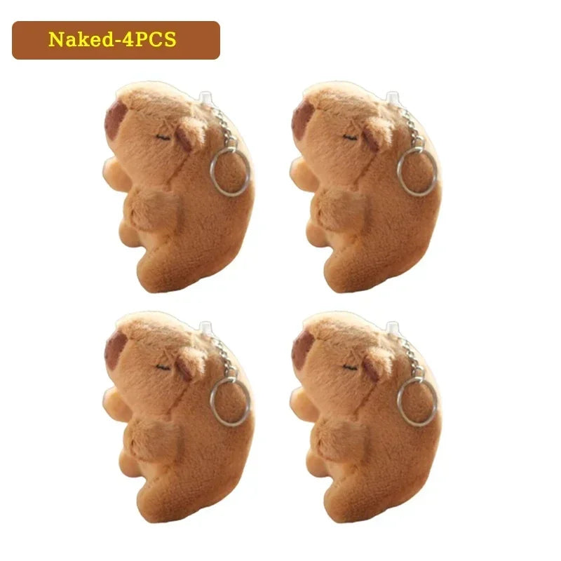 1- Water Dolphin Cotton Red Lovely Cute Creative Capybara Pendant Zpaxo Naked 4PCS