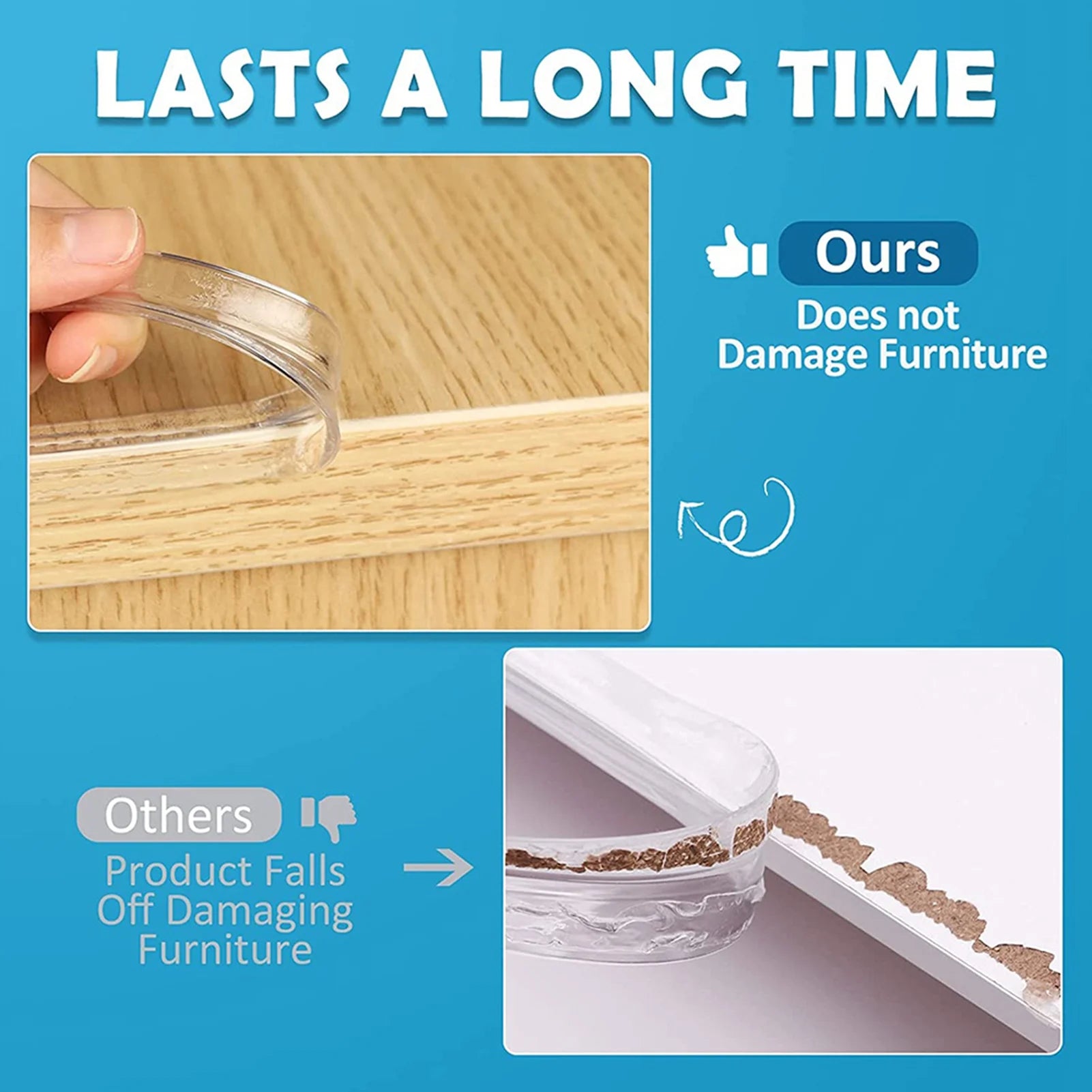 Table Corner Protectors Clear Table Corner Guards Baby Proofing Corner Protector Soft Silicone Furniture Edge Bumper Strip Zpaxo