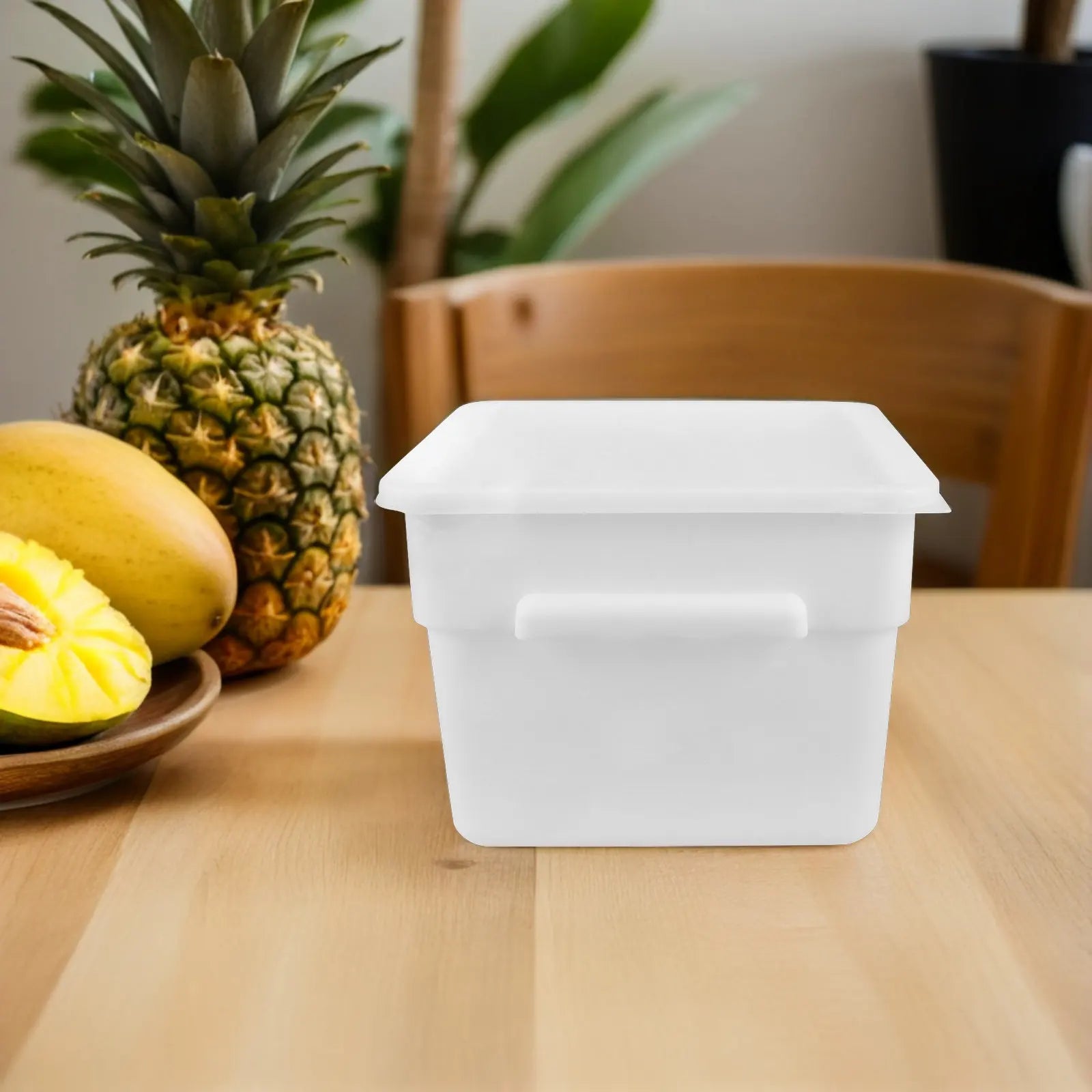 Commercial Square Plastic Storage Container Food Organizer Stackable