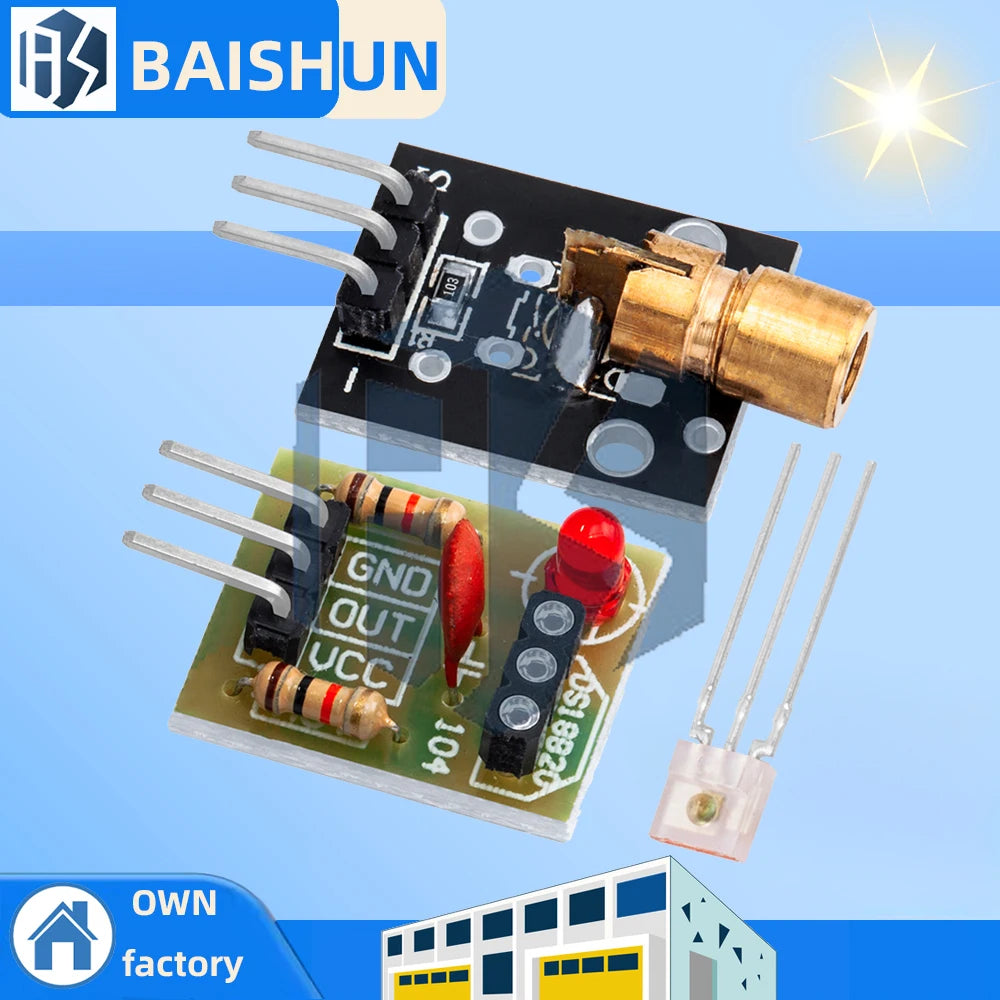 KY-008 650nm Laser Transmitter Module Sensor Non-modulator Tube Zpaxo