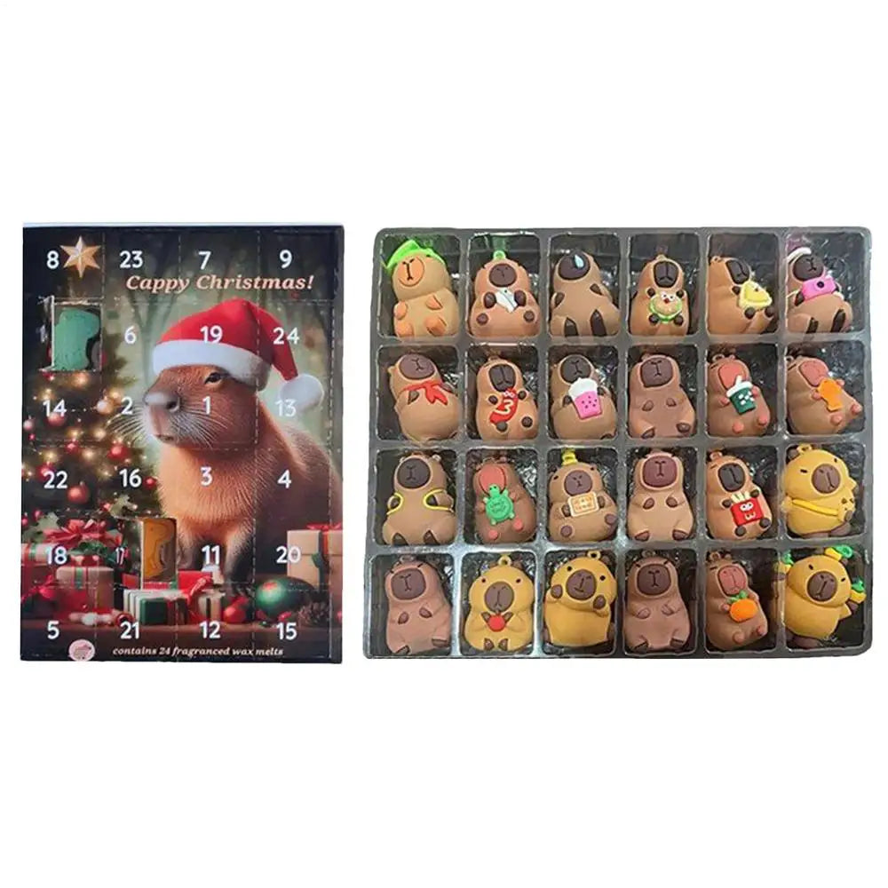 2025 Capybara Advent Calendar 24 Days Christmas Countdown Toy