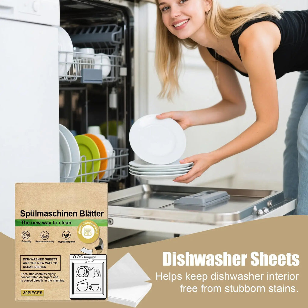 Eco-friendly Dishwasher Detergent Sheets Natural Cleaning Strips