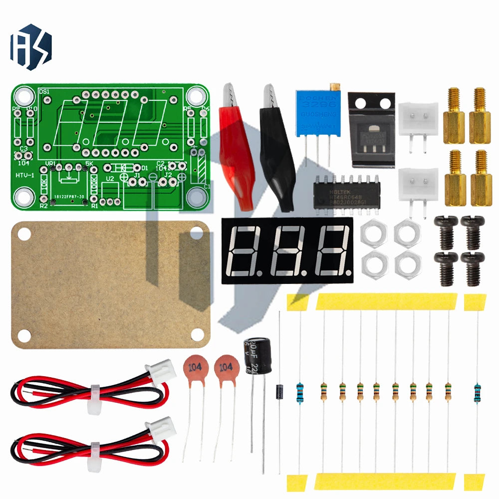 VOT-8 Full DIY Electronic Voltmeter 3 5-25V DC Measuring Range Zpaxo