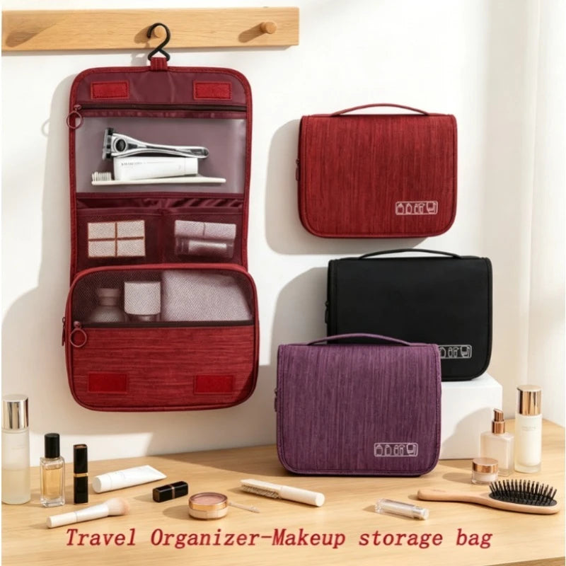 Waterproof Hanging Toiletry Bag Travel Cosmetic Organizer Separate