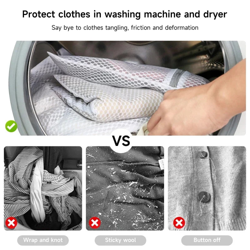 Honeycomb Mesh Laundry Bags for Delicates,Net Fabric Durable and Reusable Delicate Wash Bag Travel Organization Bag for Lingerie Zpaxo