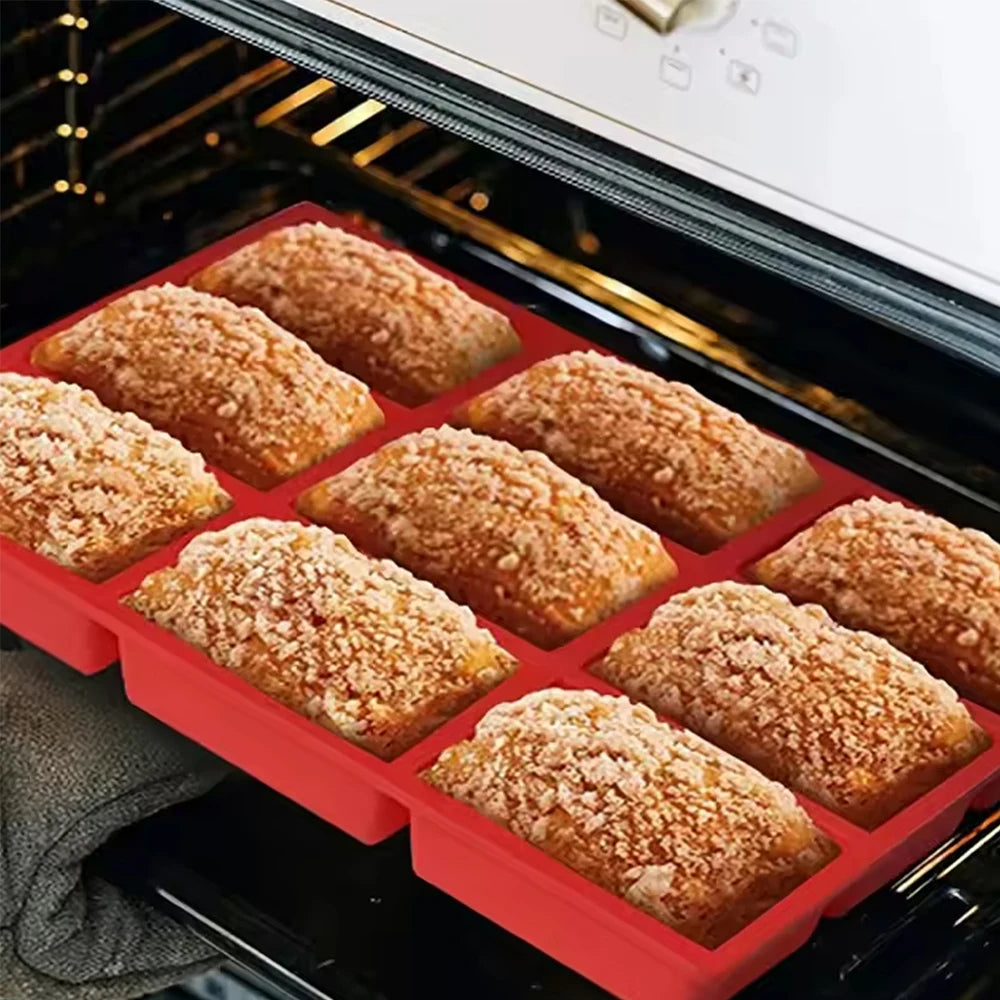 Silicone Baking Pan Mold Mini Bread Madeline Loaf Mousse Cake Dessert Cookies Chocolate Heat-Resistant Mold Baking Tool Zpaxo