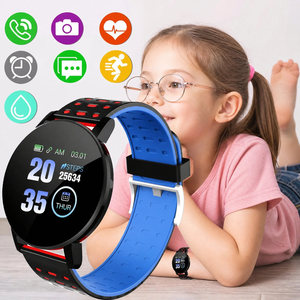 Bluetooth 4 0 Led Digital Waterproof Smart Watch Children's Heart