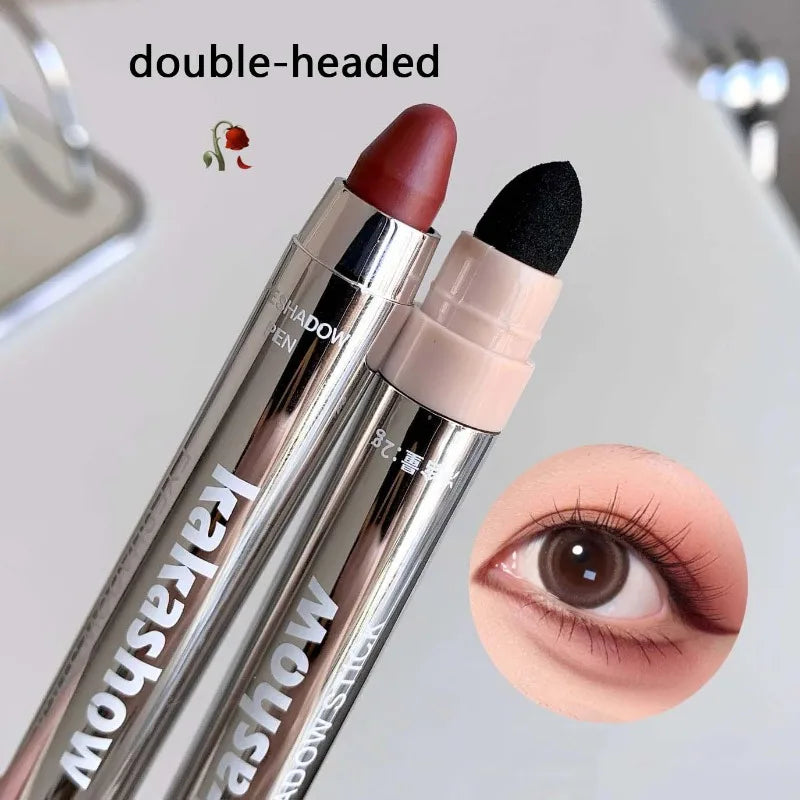 Velvet Wine Red Eyeshadow Stick Dual-ended Matte Pearlescent