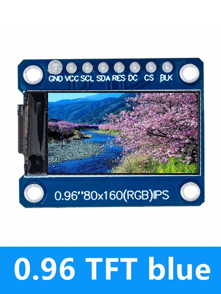 0 96 IPS SPI LCD Module ST7735 Driver IC 80 160 HD 65K Full Not OLED Zpaxo 0.96 TFT blue