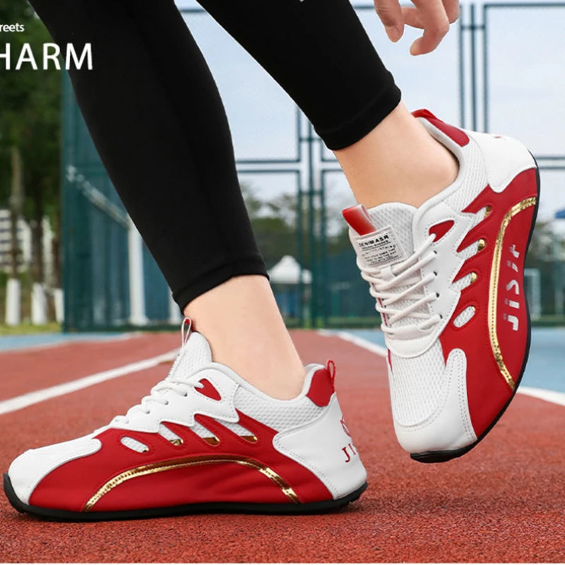 Men's Red White Breathable Mesh Sneakers Fashion Casual Running Shoes Zpaxo