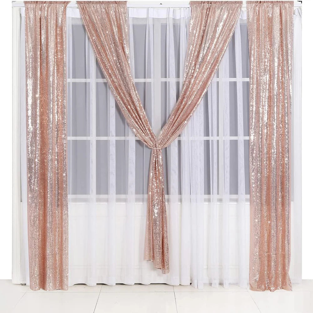 Sequin Backdrop Curtain 60*240cm Glitter Photo Backdrop Curtain for Party Birthday Christmas Wedding Decoration Zpaxo