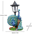Solar Statue Resin Bird Lighting Sculpture Statues Yard Garden Lawn