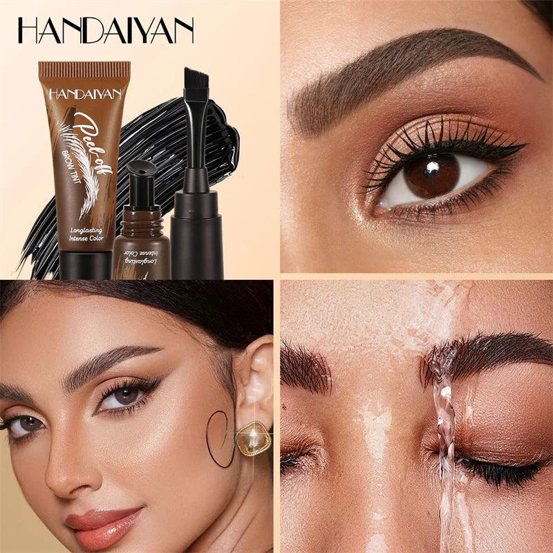 HANDAIYAN Semi-permanent Tattoo Peel Off Eyebrow Gel Tint Waterproof Zpaxo