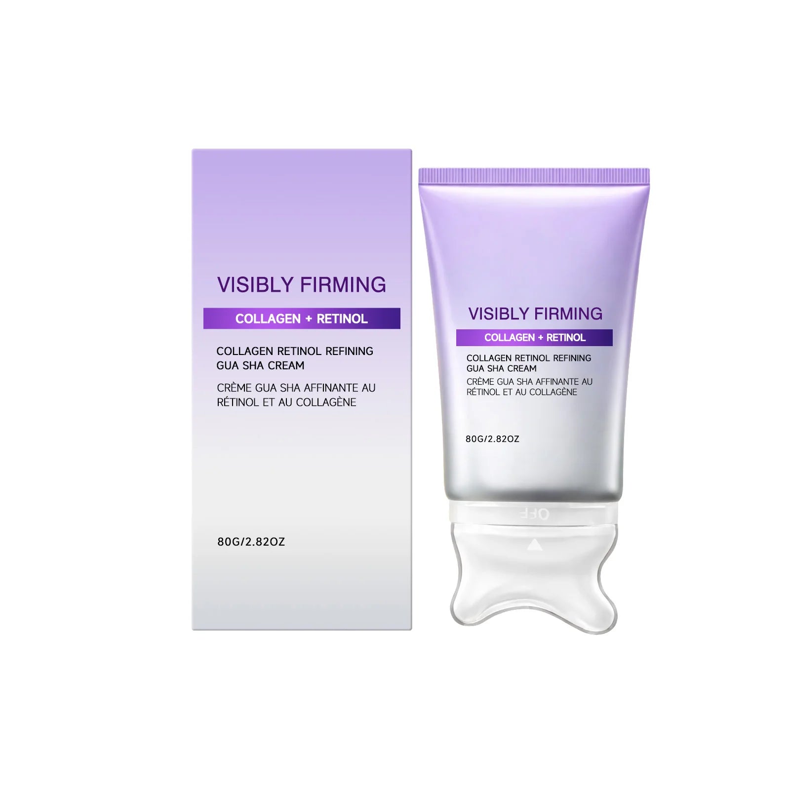 Retinol Collagen Gua Sha Lifting Face Cream 80g – Firms & Contours Lifting Face Cream Zpaxo 80g boxed