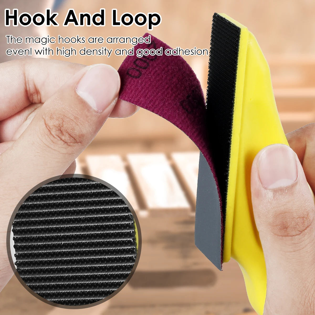 70pcs DIY Hand Sandpaper MINI Sander Kit Loop Sander Paper Assorted Grit Wet Dry Sanding Strip Detail Tool with Hand Millstone Zpaxo