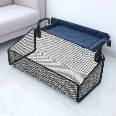Bedside Hanging Storage Basket Metal Organizer Dormitory Bedroom Desk