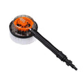 Pressure Car Wash Brush Rigid Clean Rotating Round EVA+ABS Washer Zpaxo Black