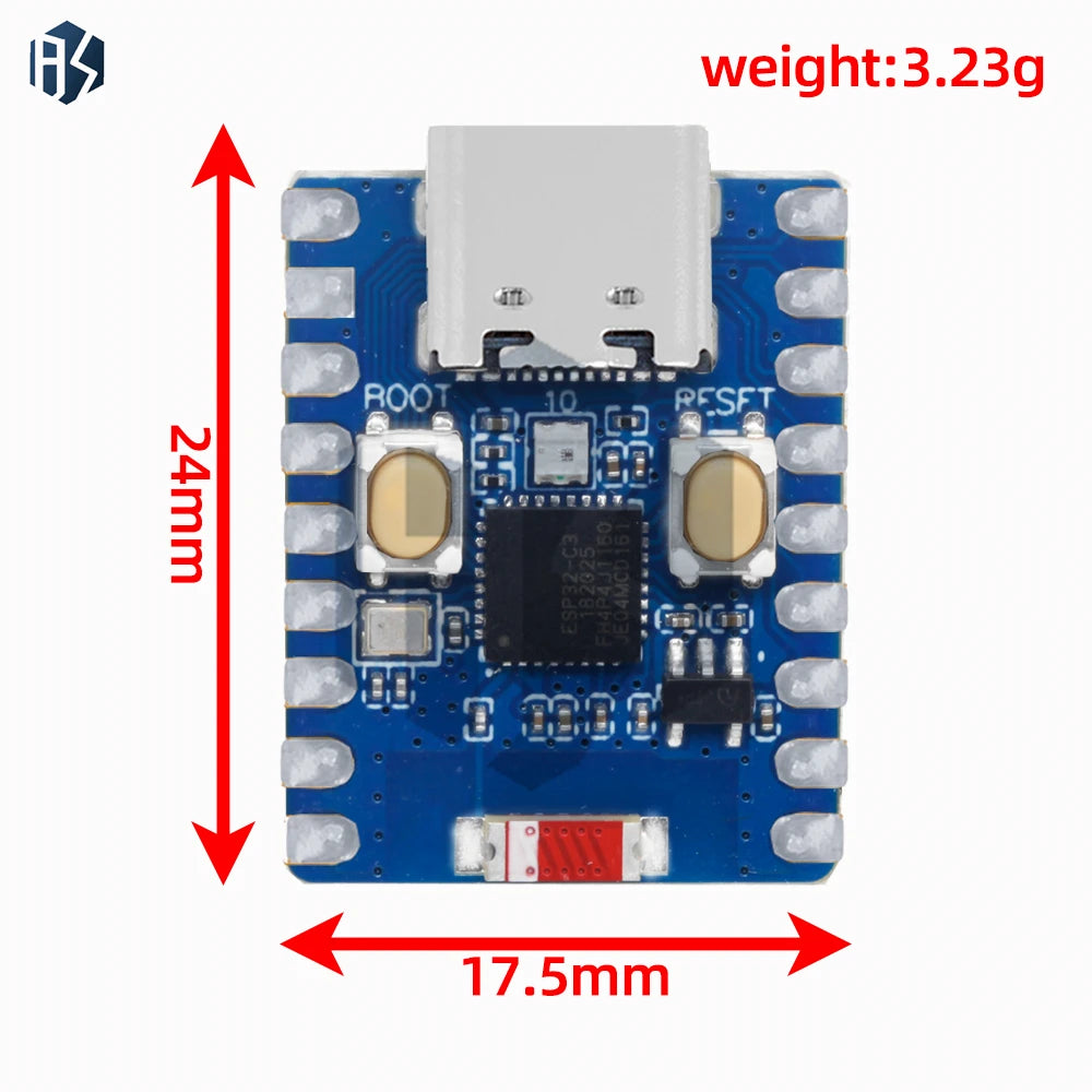 ESP32-C3-Zero Module Ultra-small Wifi 802 11b G N BLE 5 0 Weldable Zpaxo
