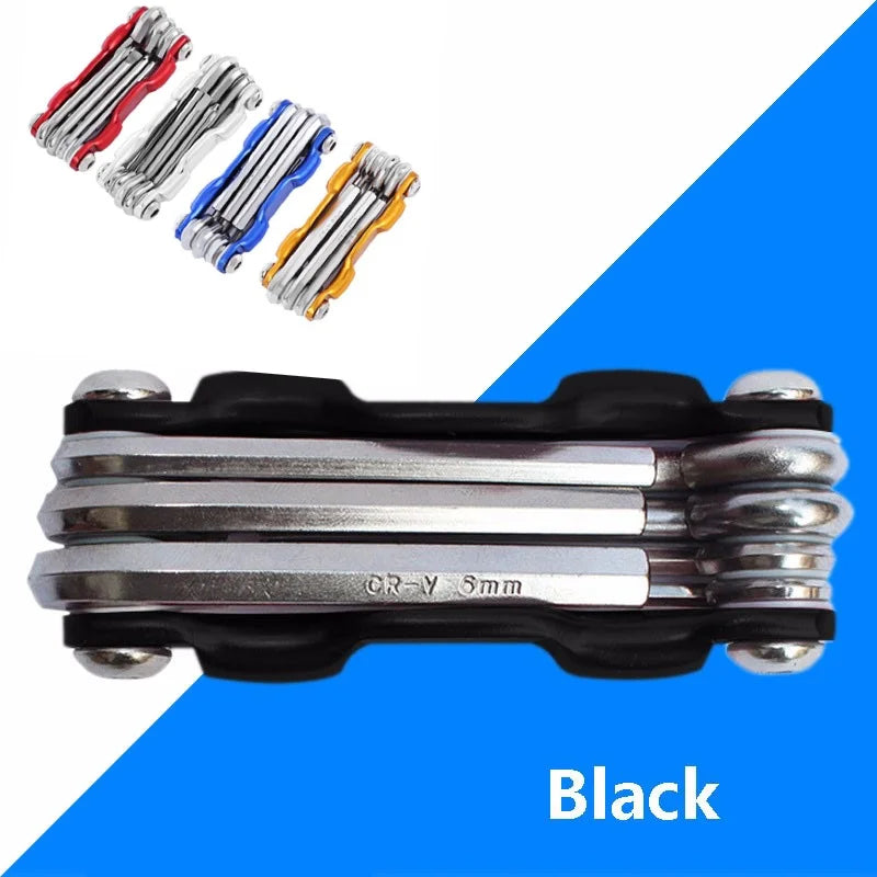 Lightweight Portable 7 in 1 Mountain Bike Cycling Multi Repair Tools Kit Bicycle Repaire Set Spoke Hex Allen Wrench Screwdrivers Zpaxo