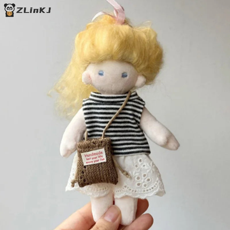 ▶Doll Simulation Knitting Shoulder Bag Crossbody Bag For 15-17cm Doll Mini Bags Plush Dolls Clothes Accessories Zpaxo