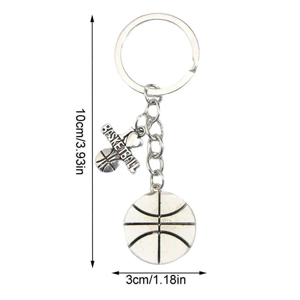 Small Basketball Keychain Decorative Basketball Keyring Decorative Basketball Keyring for Men and Women Creative Basketball Zpaxo