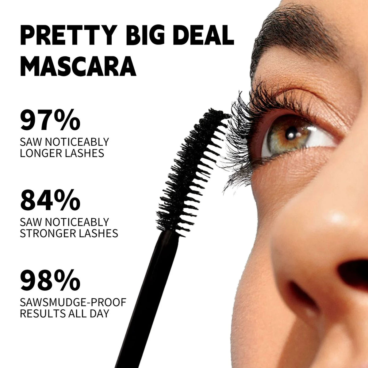 1PC Natural Curly Mascara-Color, Long-lasting, Smudge-proof, Eyelashes Curled and Thick, Suitable for Festivals and Stage Makeup Zpaxo