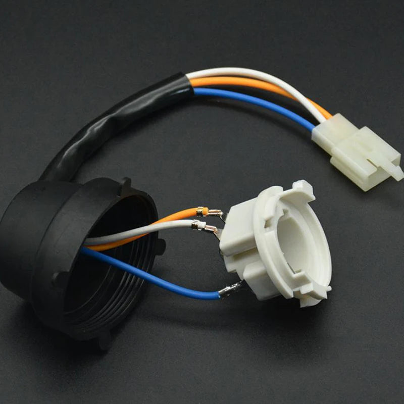 BA20D Motorcycle Bulb Base Socket LED Headlight Holders Adapters