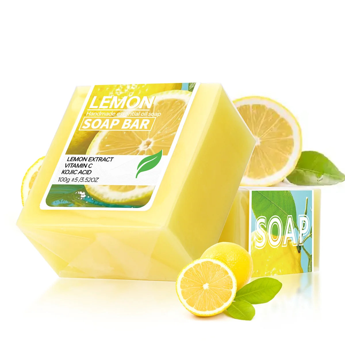 Lemon Vitamin C Brightening Soap with Quercetin – Cleansing Bar Brightening Bar Soap Zpaxo