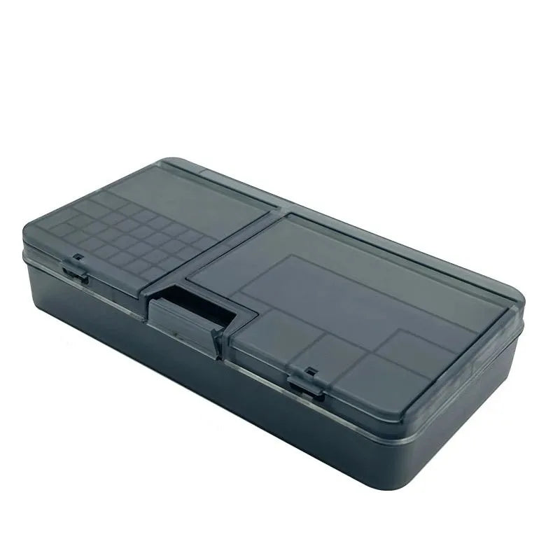 Transparent Plastic Storage Box Multi-grid Tool Organizer Electronic