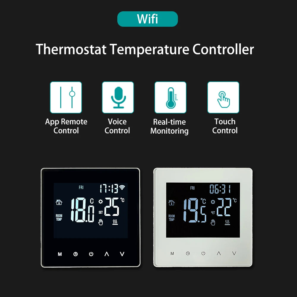WiFi Thermostat Temperature Controller Water/Electric Floor Heating Gas Boiler GB/GE Smart Life Tuya Control Alexa Google Home Zpaxo