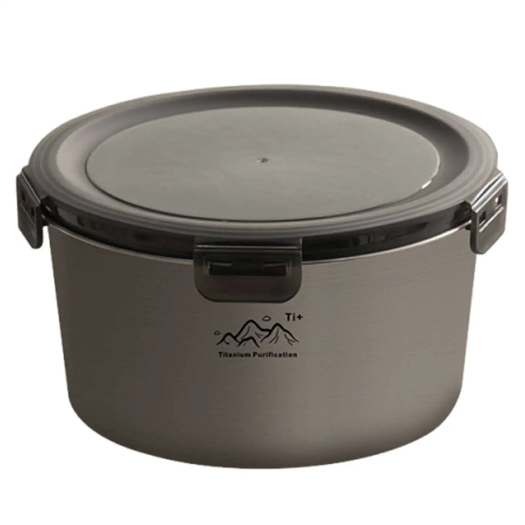Metal Bento Box Stainless Steel Round Fresh-keeping Food Storage Leak