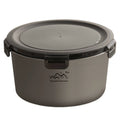Metal Bento Box Stainless Steel Round Fresh-keeping Food Storage Leak