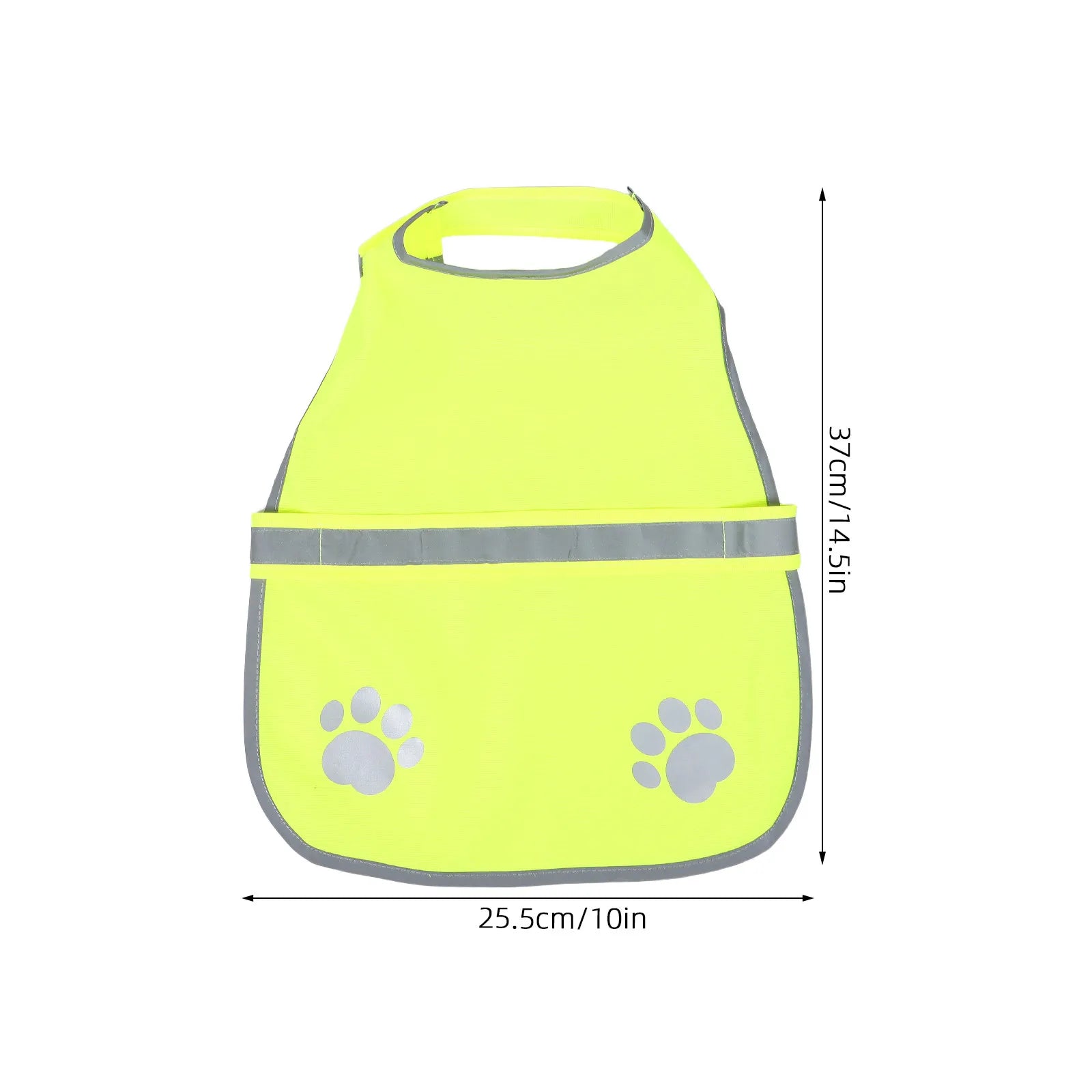 Small Dog Reflective Vest Visibility Fluorescent Orange Adjustable